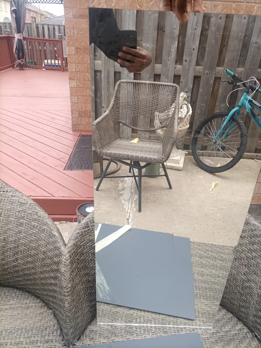 Large Dark Grey Mirror - photo 2