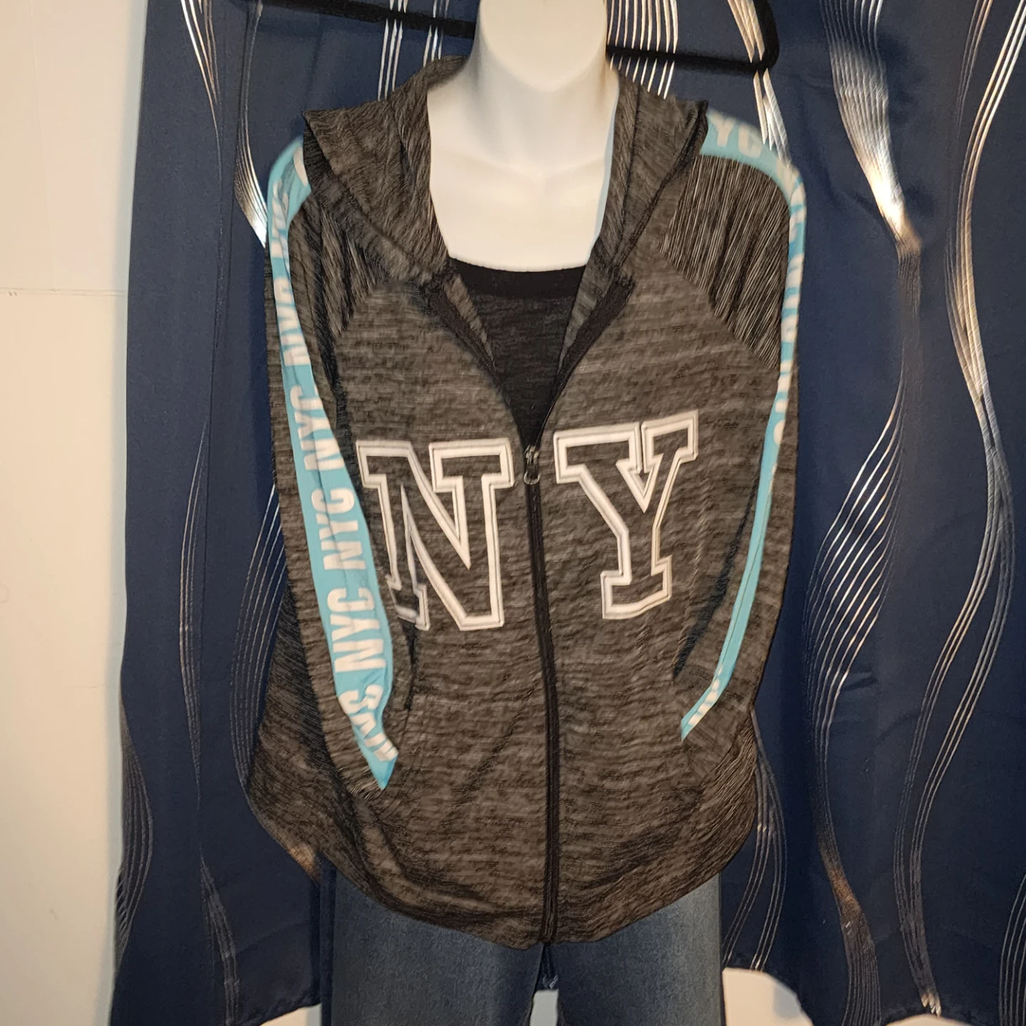 MIKK Athletica Grey NY Full Zip Hoodie XL - photo 2