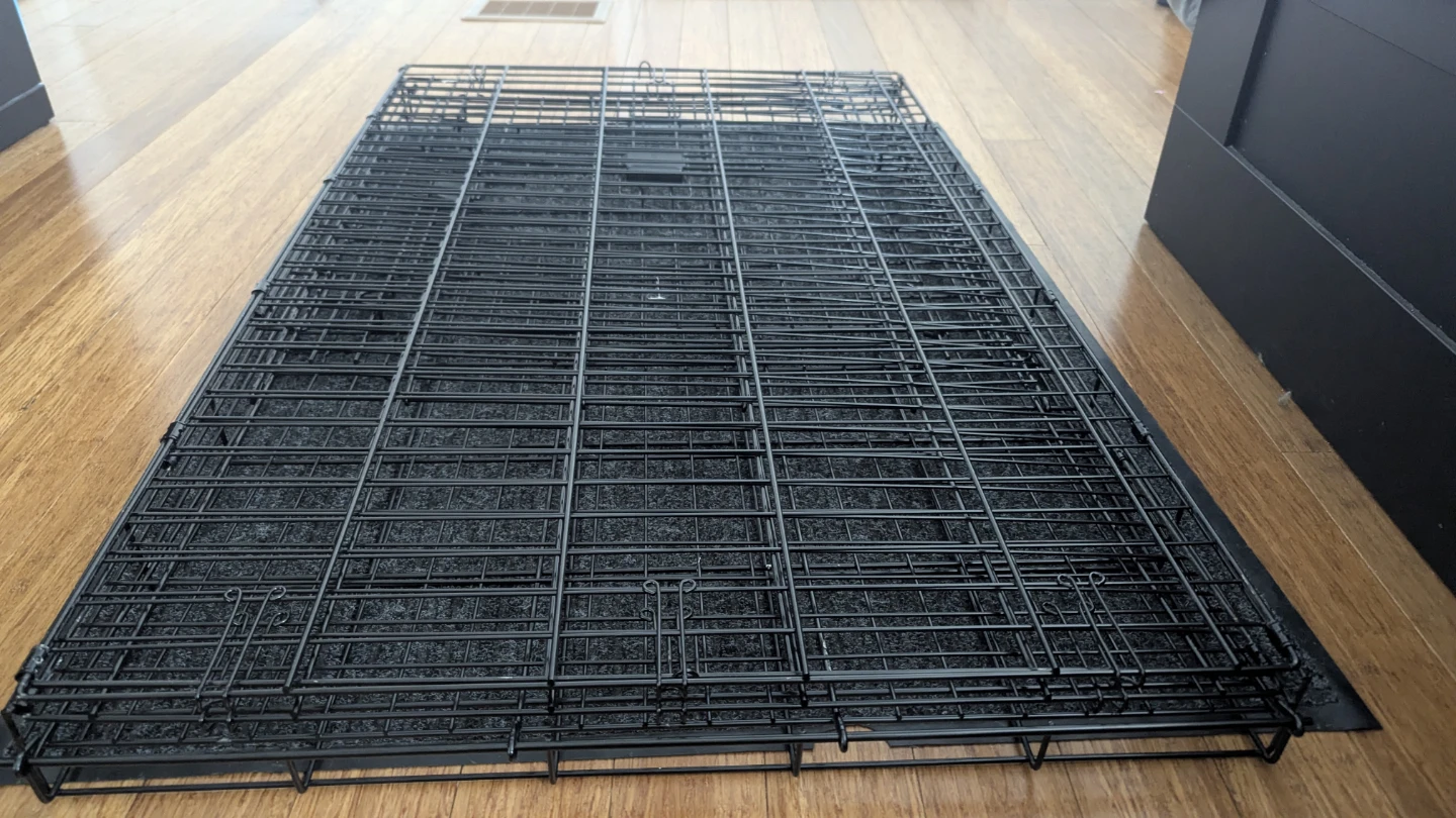 Durable, Foldable Metal Wire Dog Crate with Tray, Double Door, - photo 5