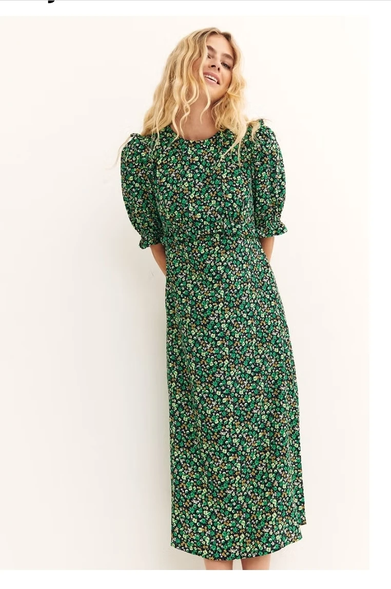 Nobody's Child Felicia Midi Dress - Green Floral - NWT - photo 5