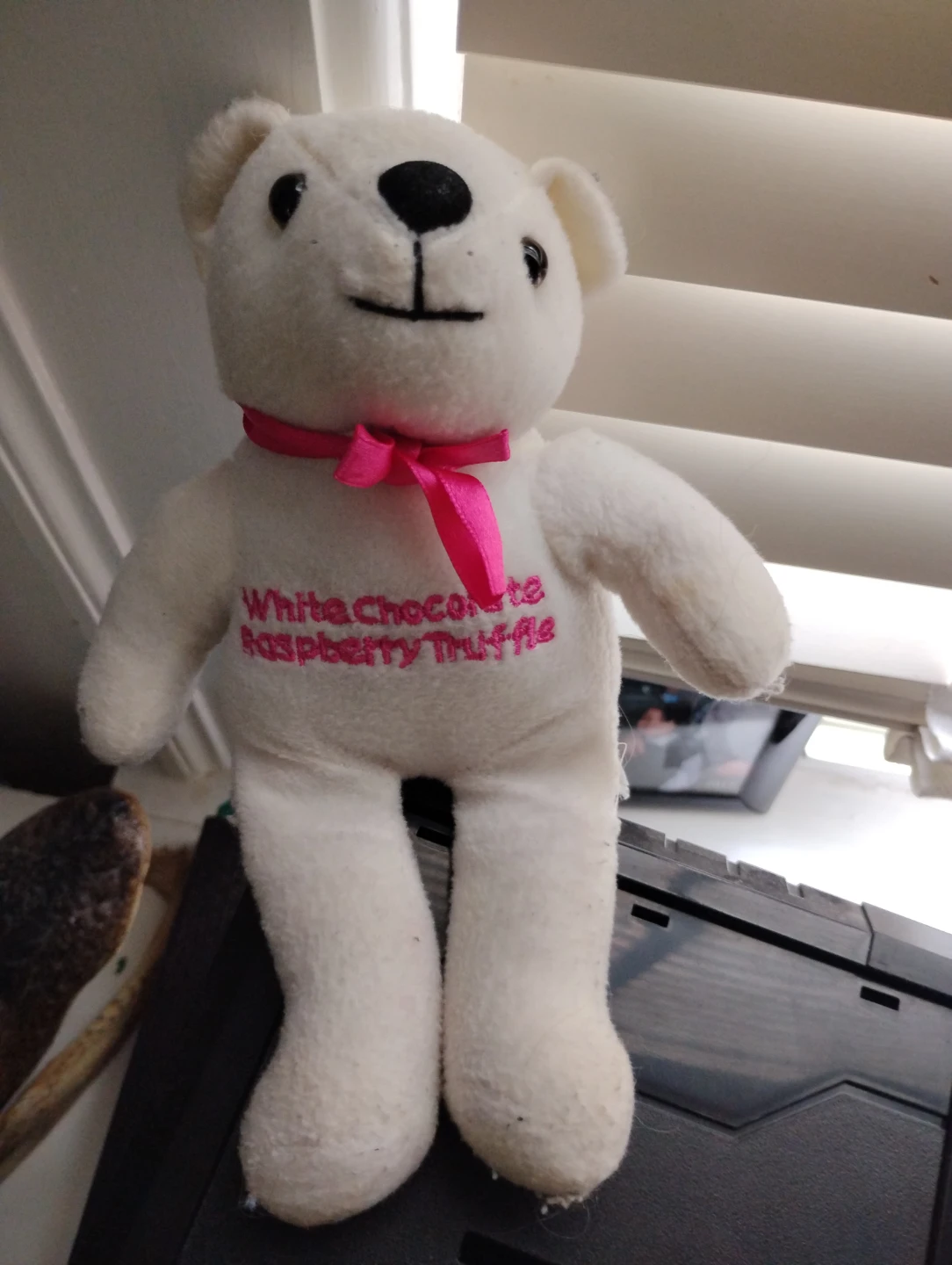 White Chocolate Raspberry Truffle Teddy Bear