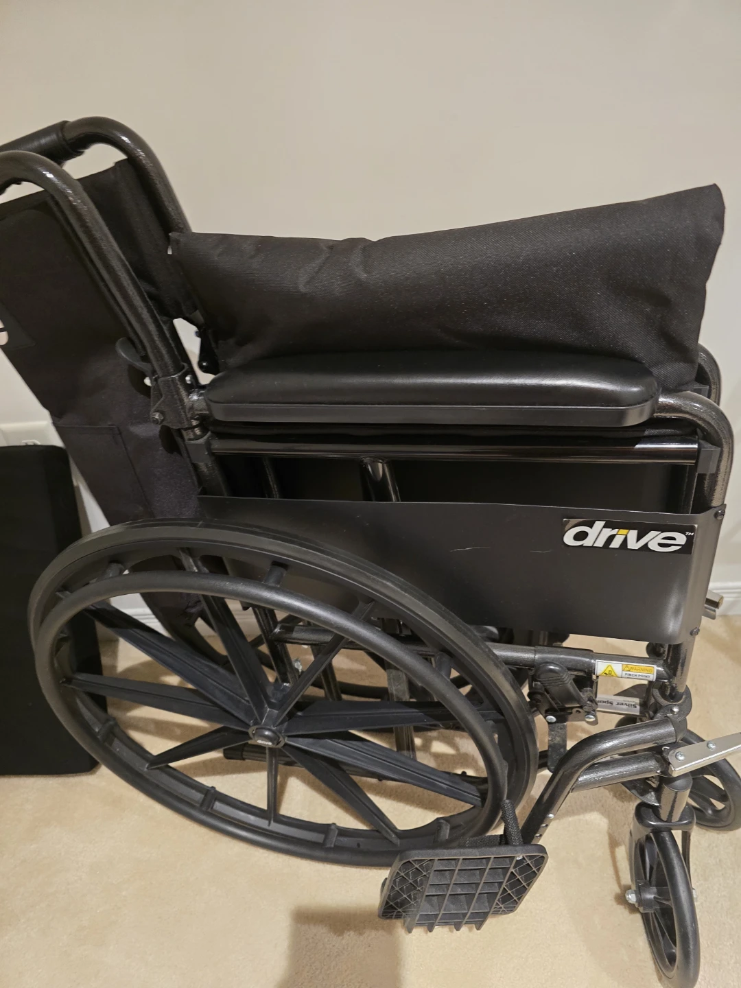 Drive Medical Black Folding Wheelchair