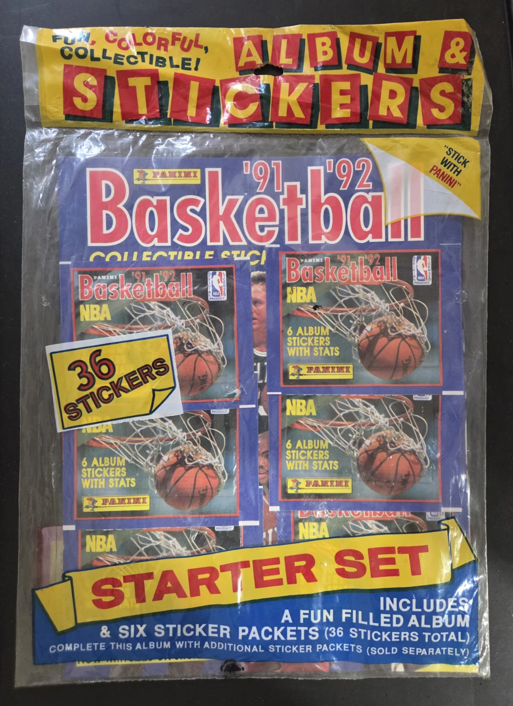 Panini NBA Basketball 91-92 complete Sealed Sticker Collection