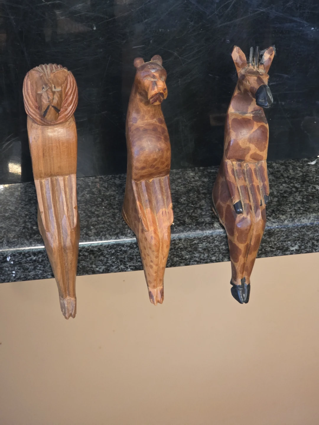 Hand Carved Wooden Animal Figurines