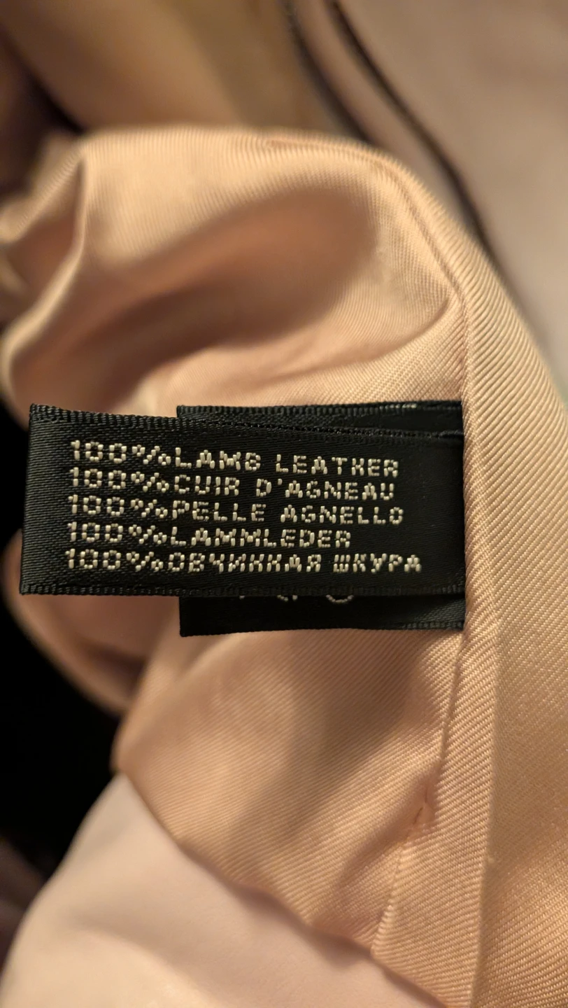 Ralph Lauren sz 6 Cream Lamb Leather Jacket - photo 5