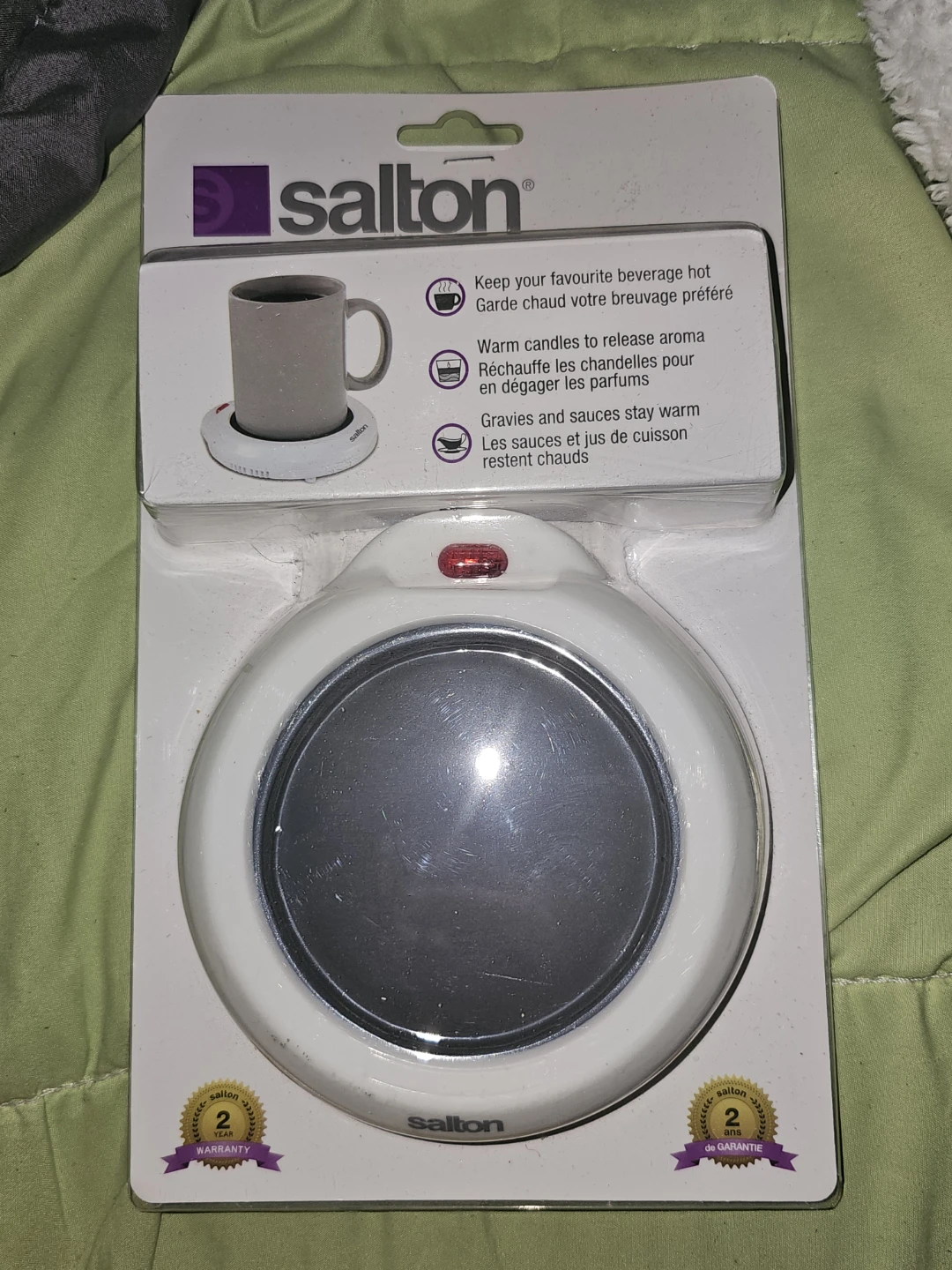 Salton White Mug Warmer