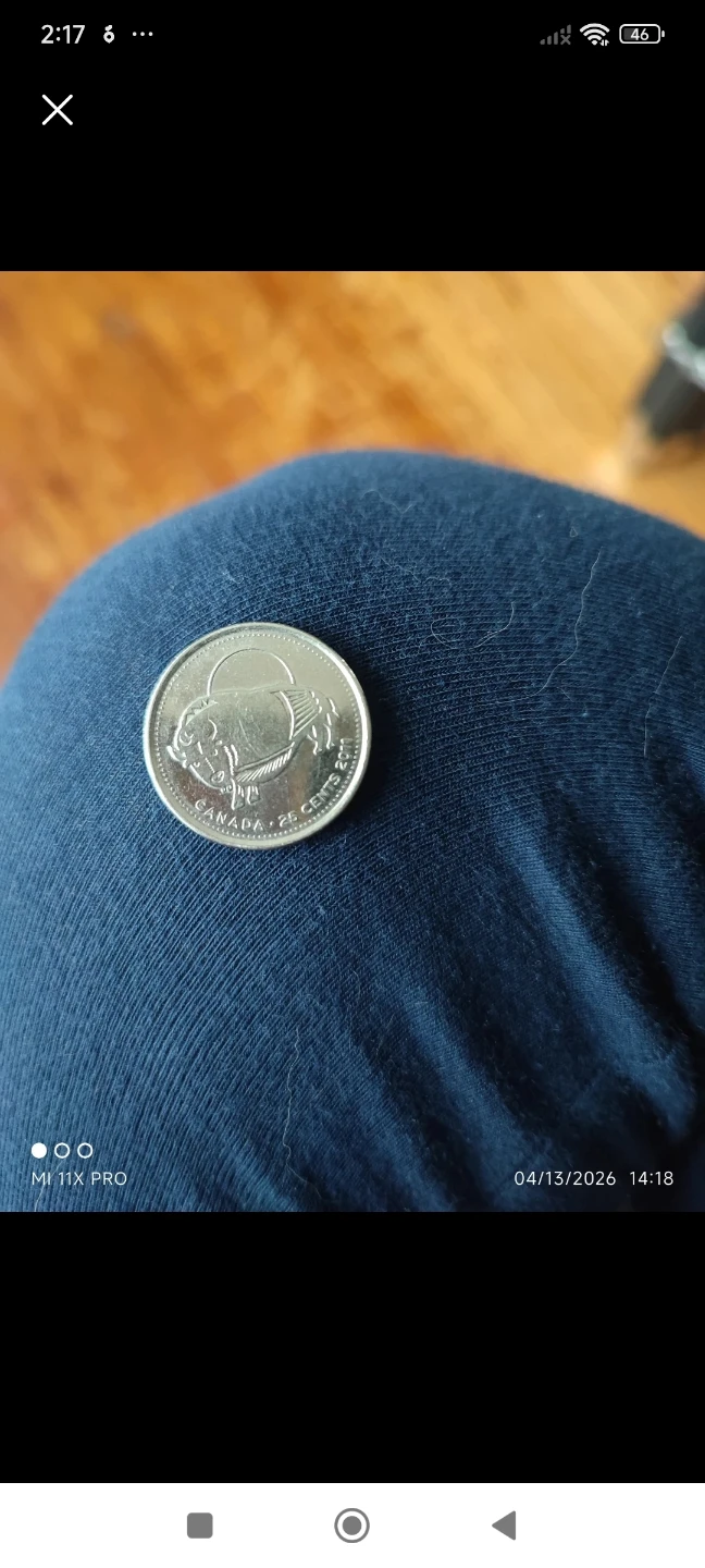 2011 Canada 25 Cents Coin
