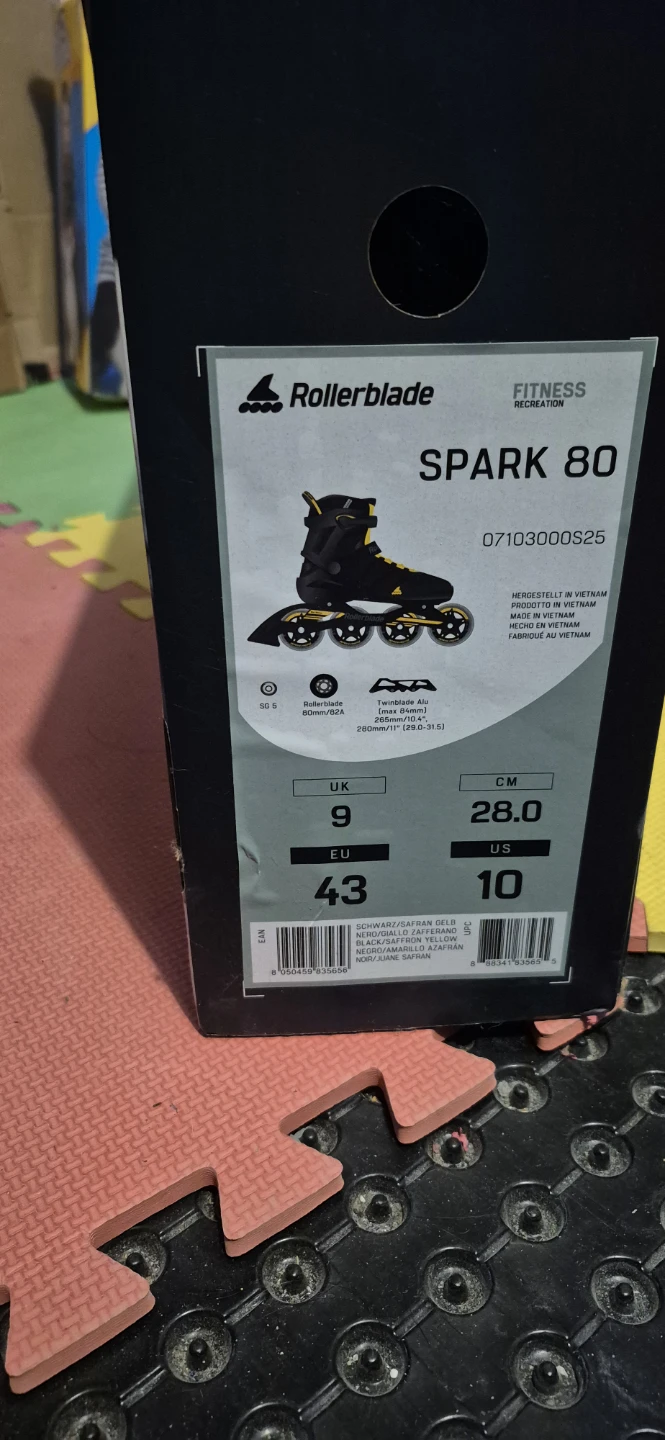 Rollerblade Spark 80 Inline Skates Size US 10