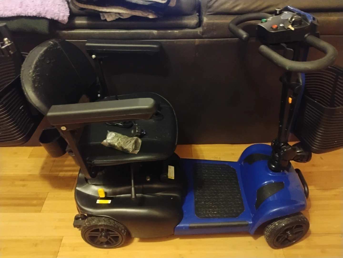Blue Mobility Scooter with Charger and Basket - photo 5