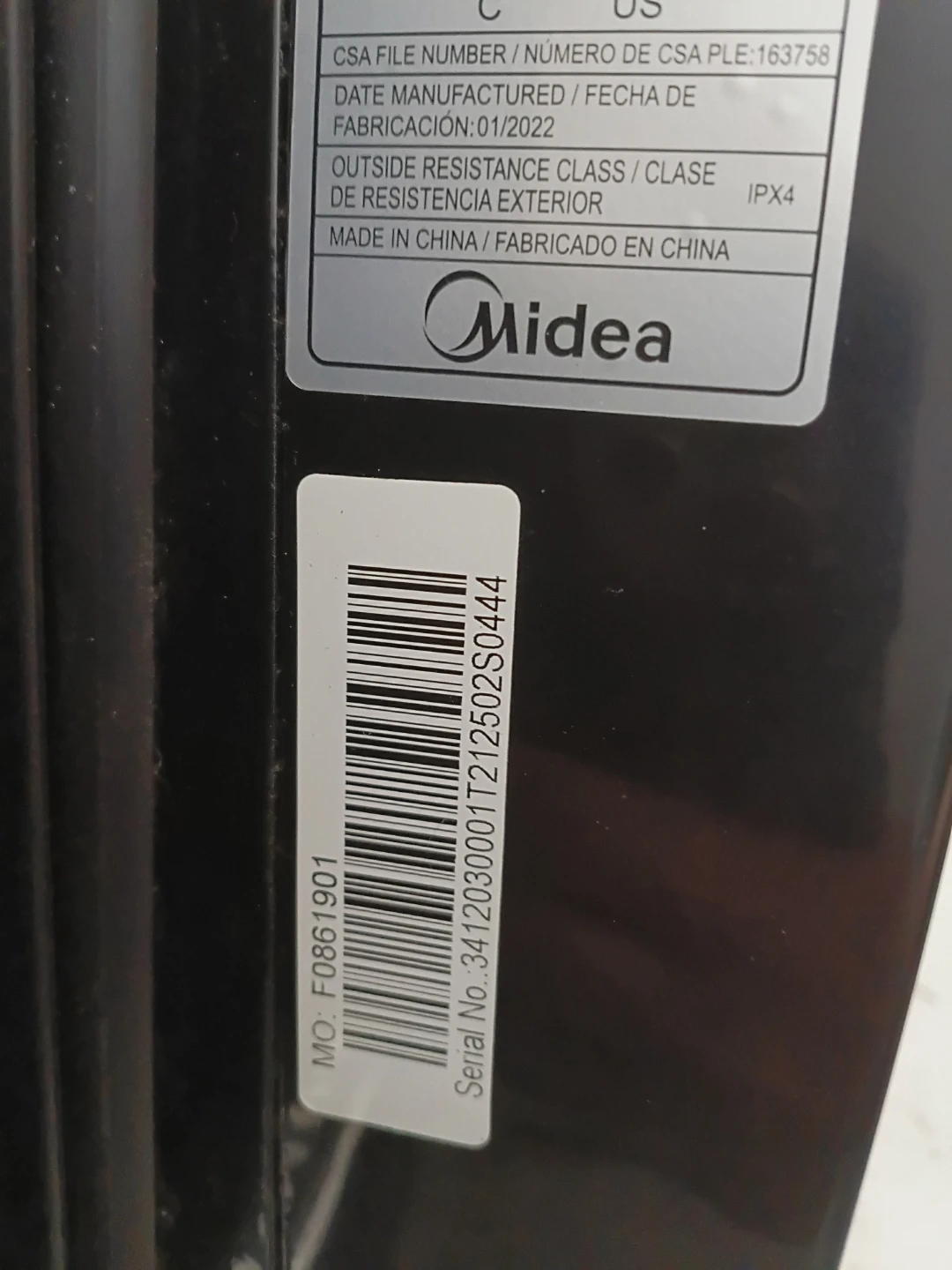 Midea MAW05R1WBL Window Type Air Conditioner - photo 5