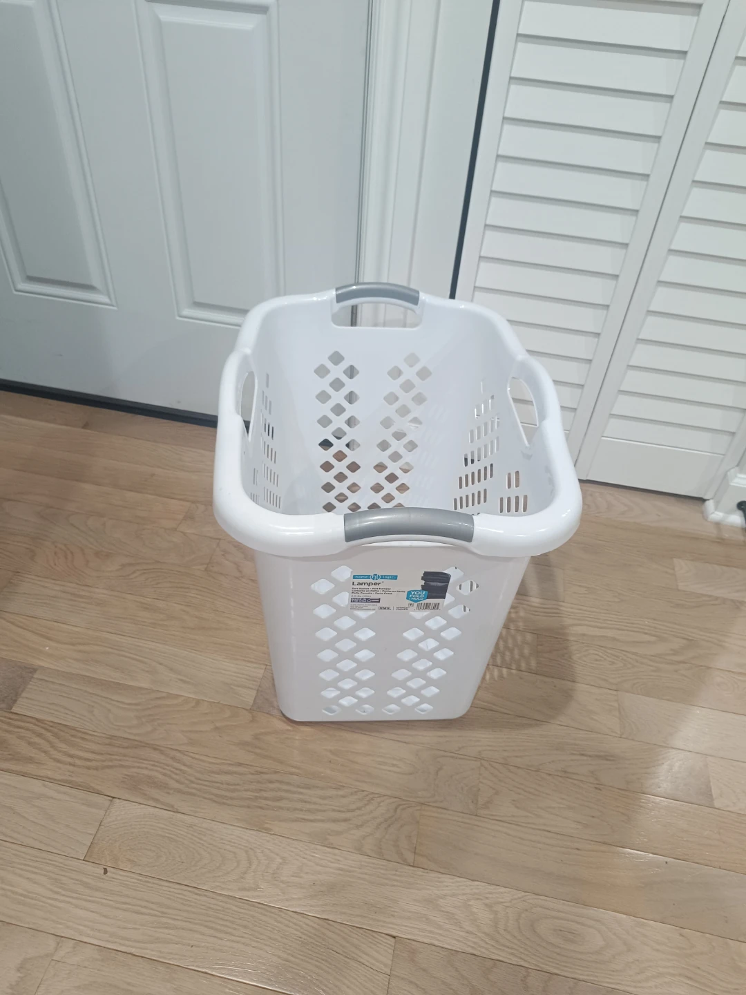 Home Logic Lamper White Plastic Laundry Basket - photo 2