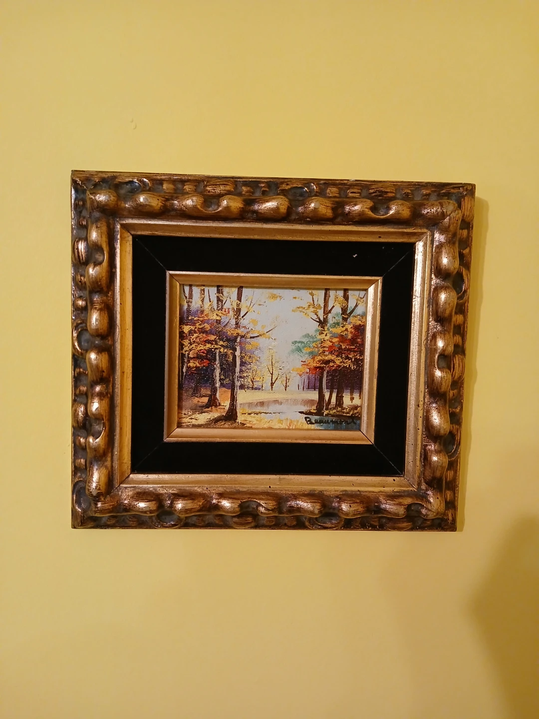 Framed Landscape Oil Painting 6"×8"