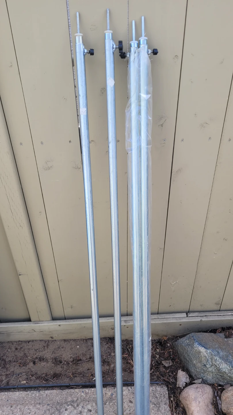 Metal Umbrella Stand Poles - Set of 3