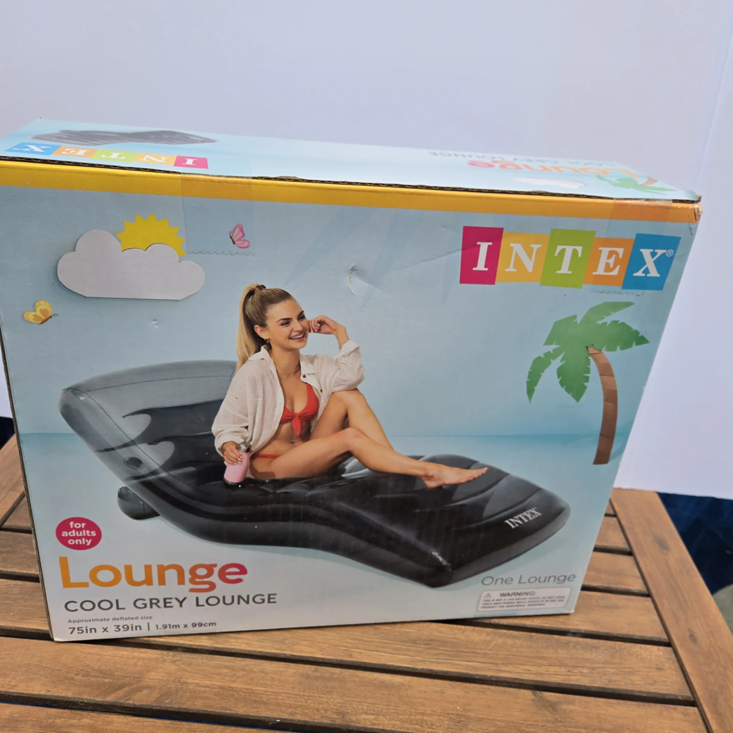 Inflatable black lounger - photo 4