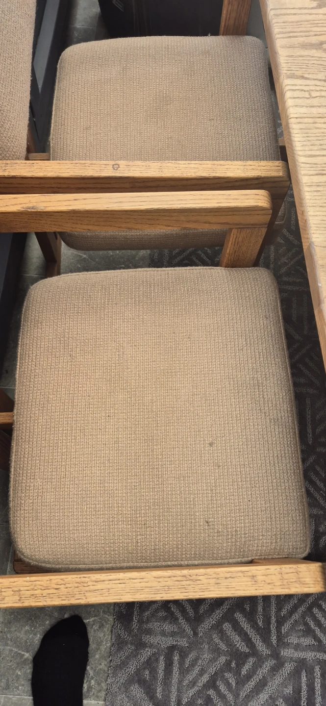 Oak Dining Table and Chairs Set - photo 3