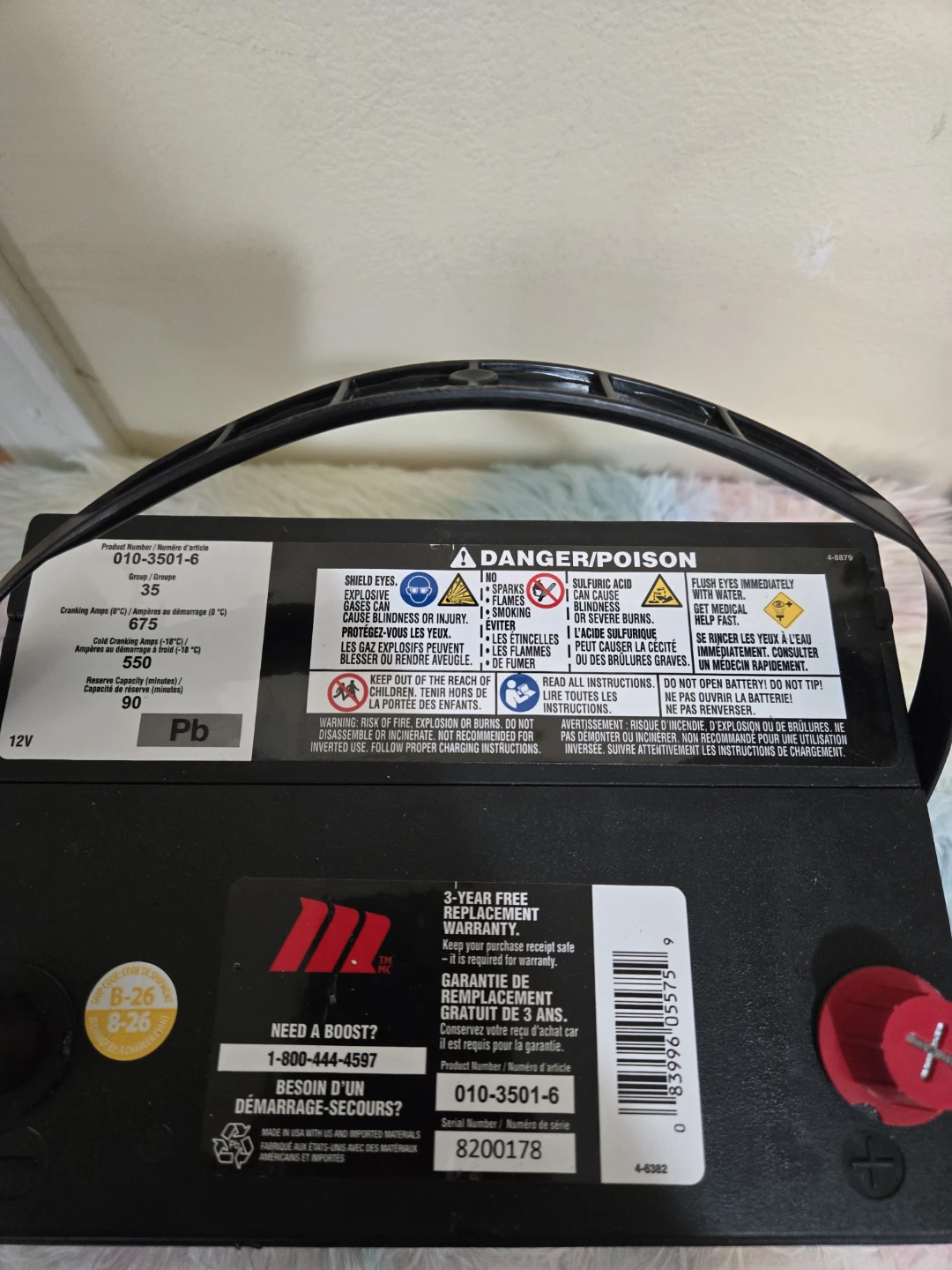 Motomaster Automotive Battery Group 35 - photo 3