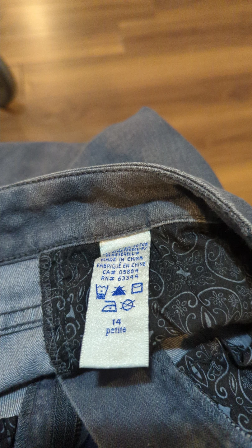 Women's Petite Size 14 Grey Jeans - photo 3