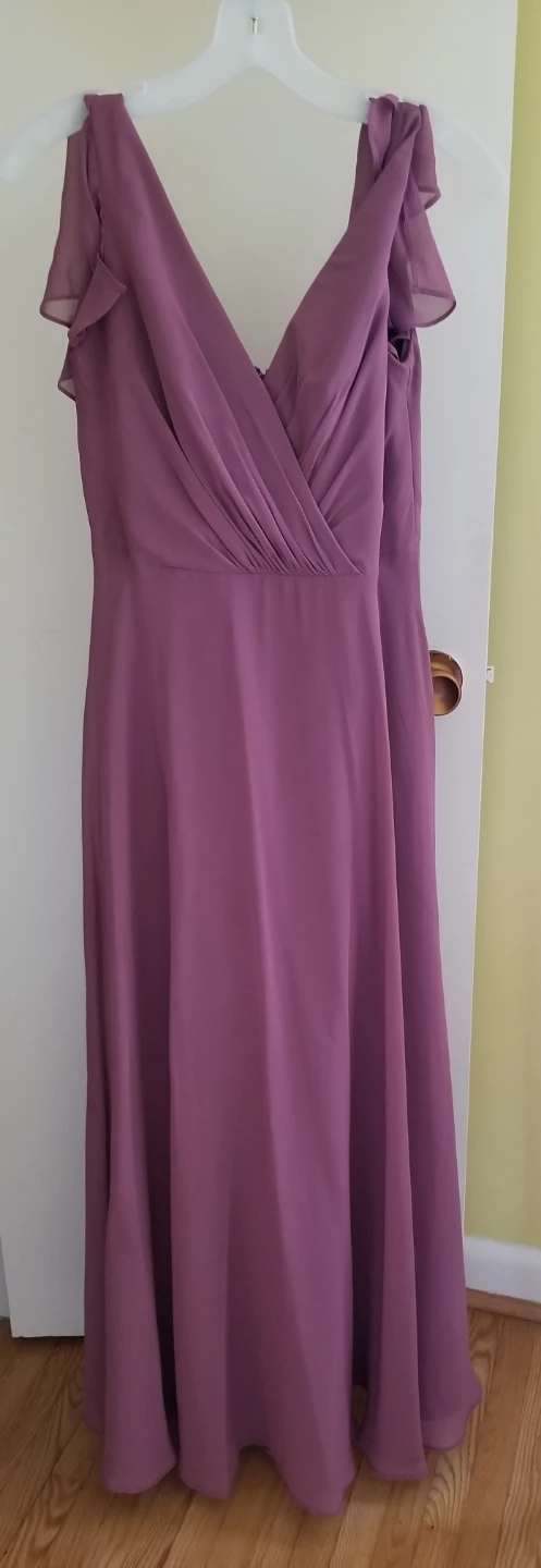 Long Dusty Rose Chiffon Dress - photo 2