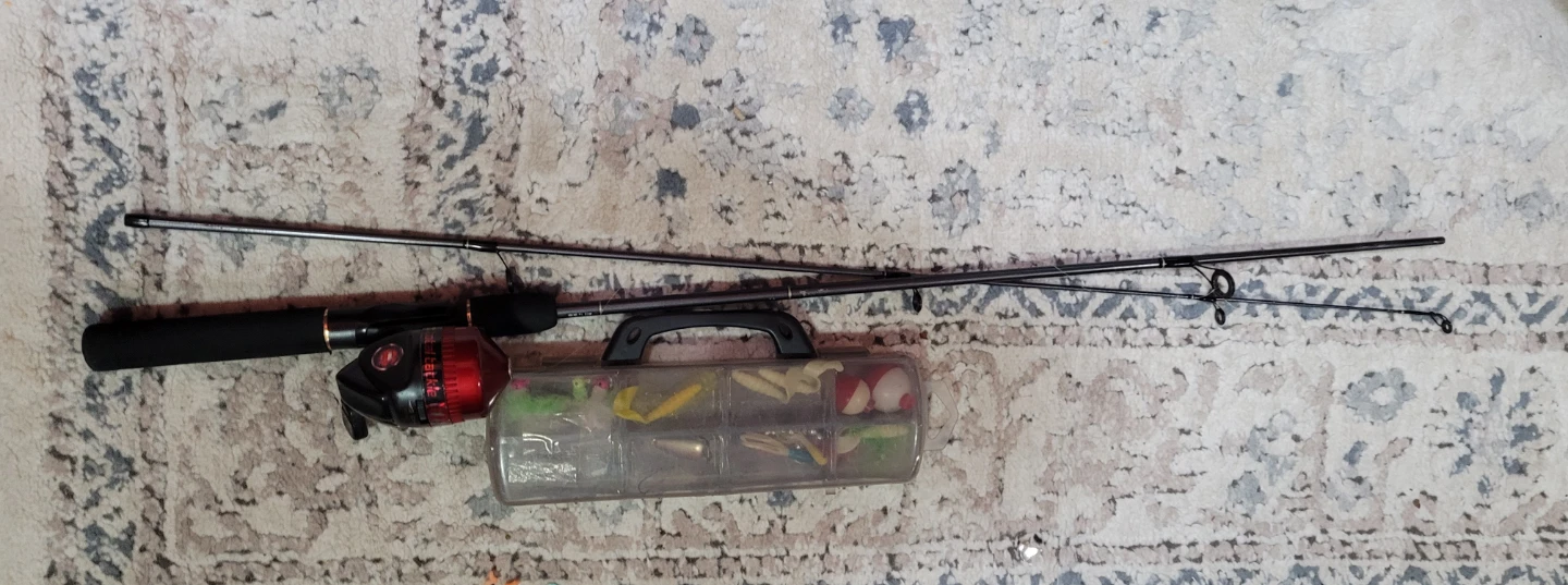 Total Tackle Fishing Rod and Reel Combo with Tackle Box