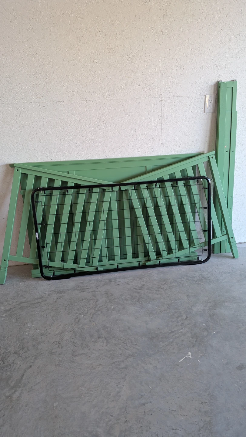Crib with Mattress Frame