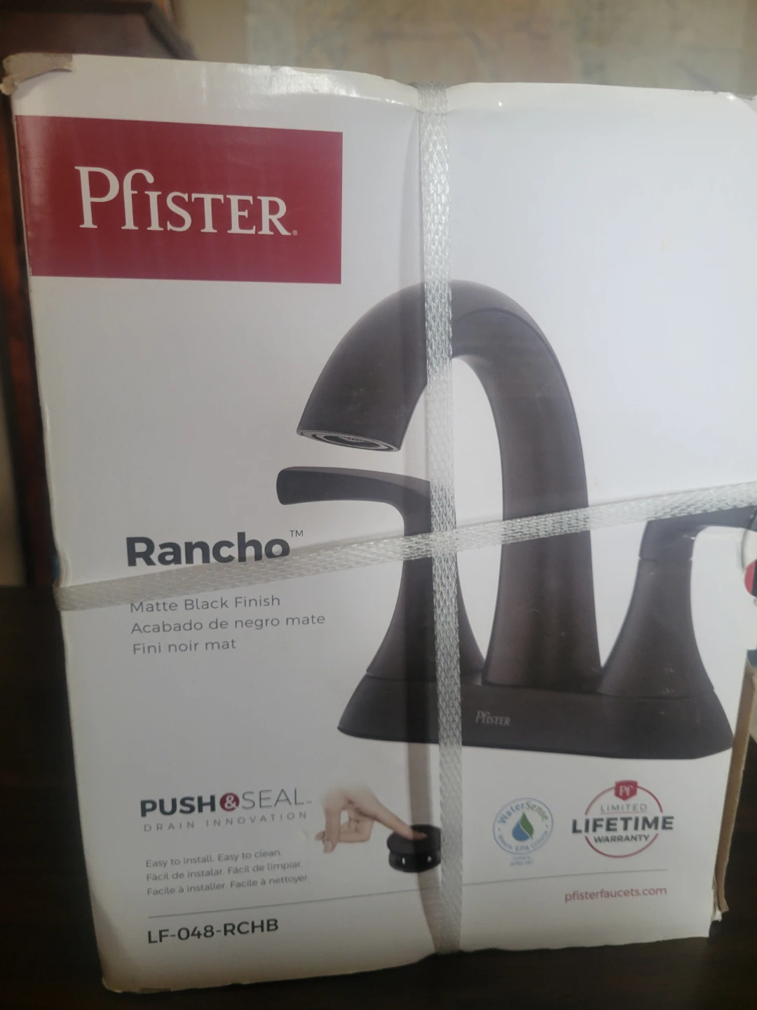 Pfister Rancho Matte Black 2-Handle Centerset Bathroom Faucet - photo 2