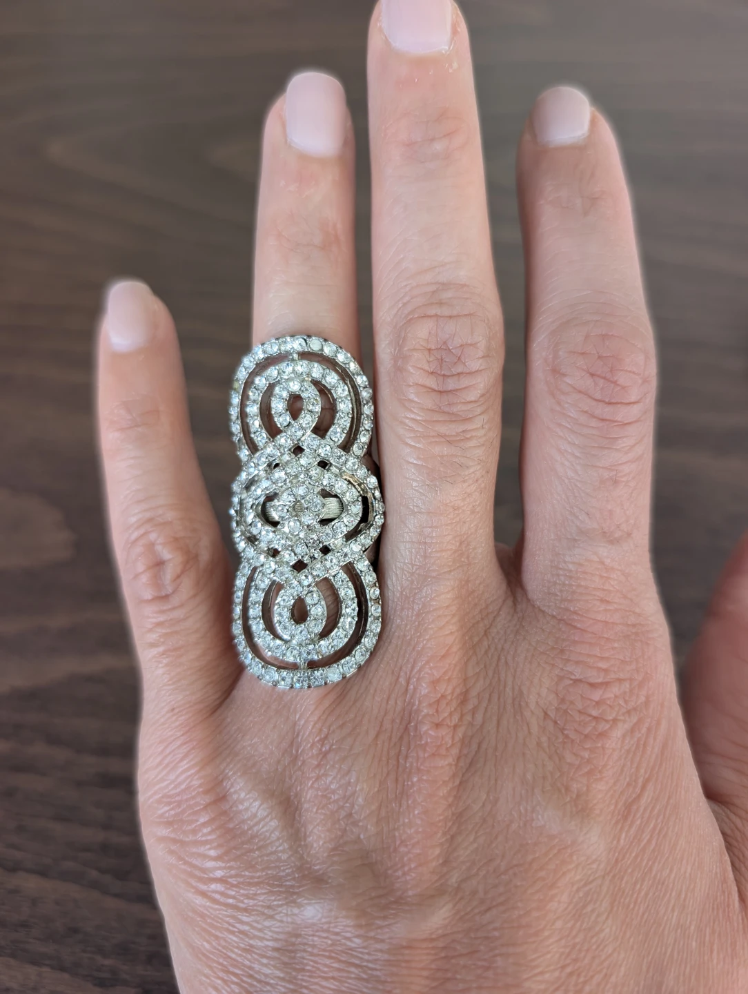 Rhinestone Statement Ring