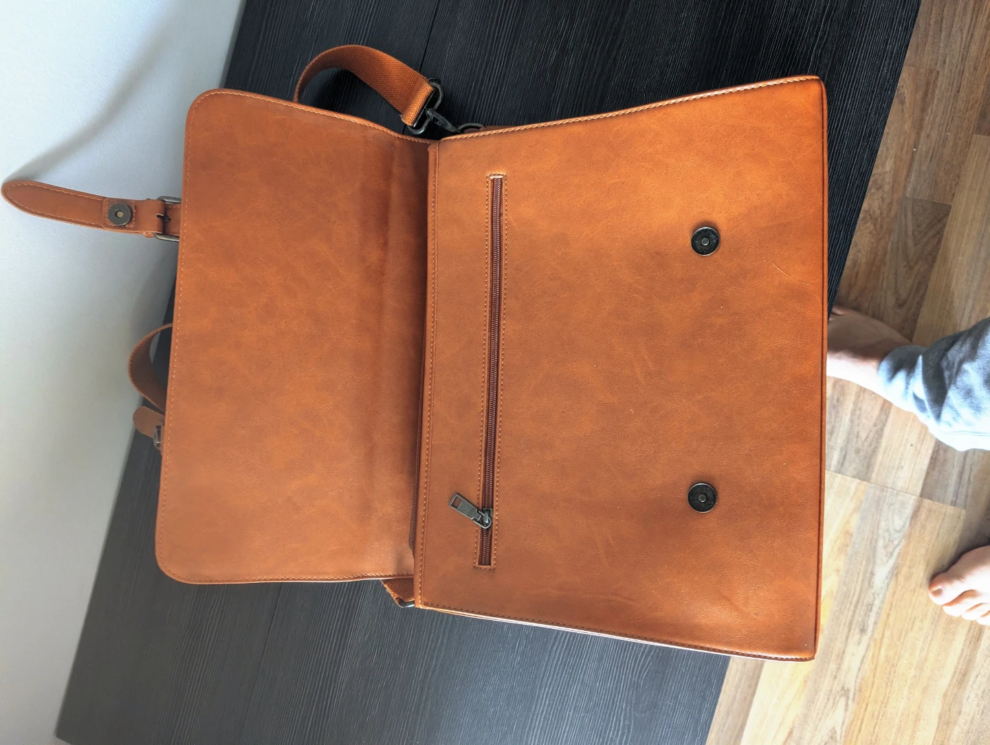 Lubardy Brown Faux Leather Messenger Bag - photo 5