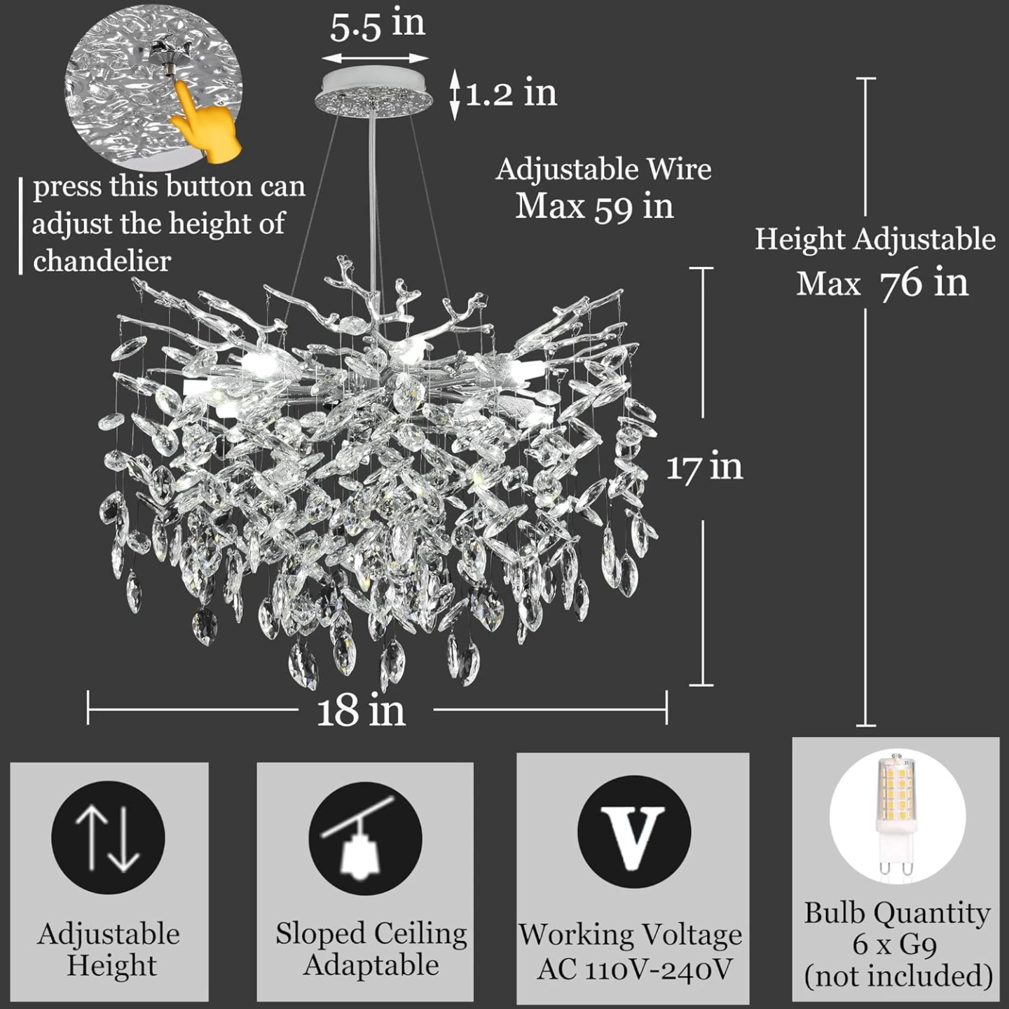 Crystal Chandelier - photo 4