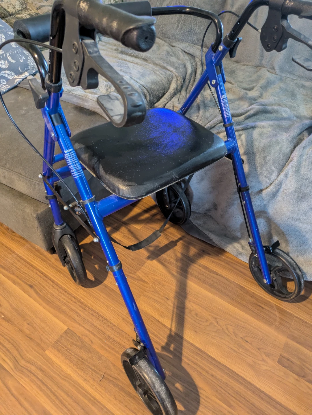Blue Rollator with Seat - photo 3