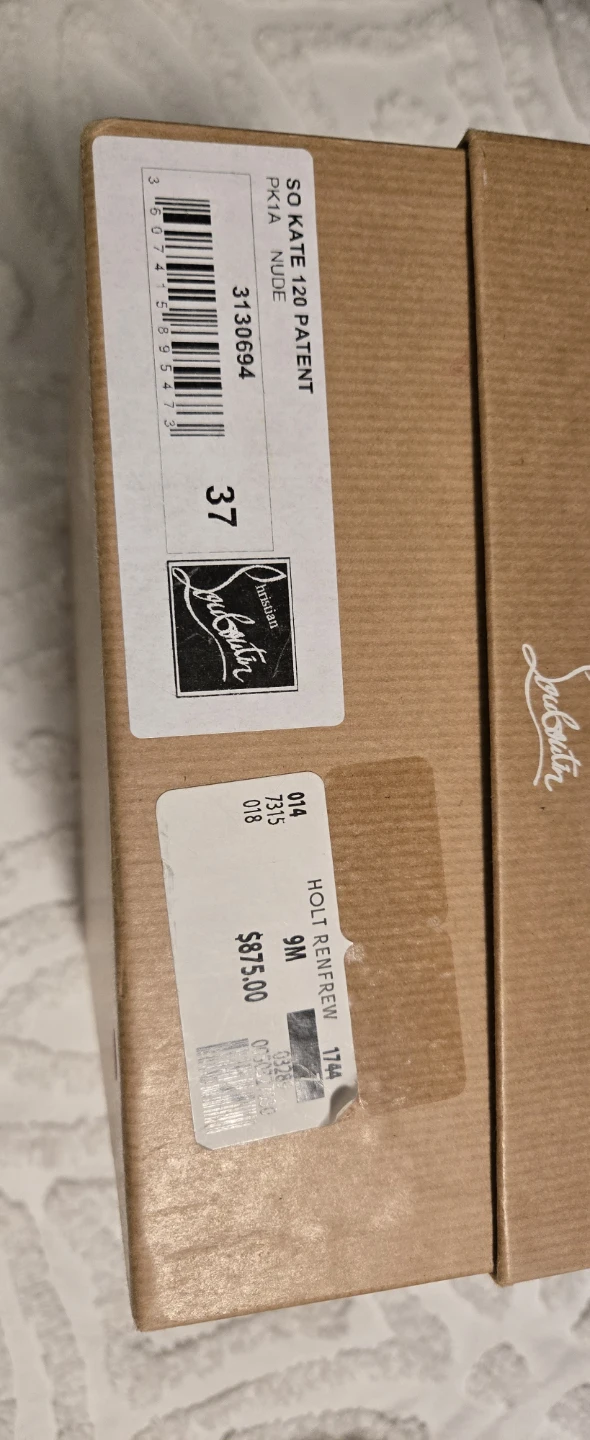 Christian Louboutin So Kate Patent Heels Nude Size 37 - photo 5