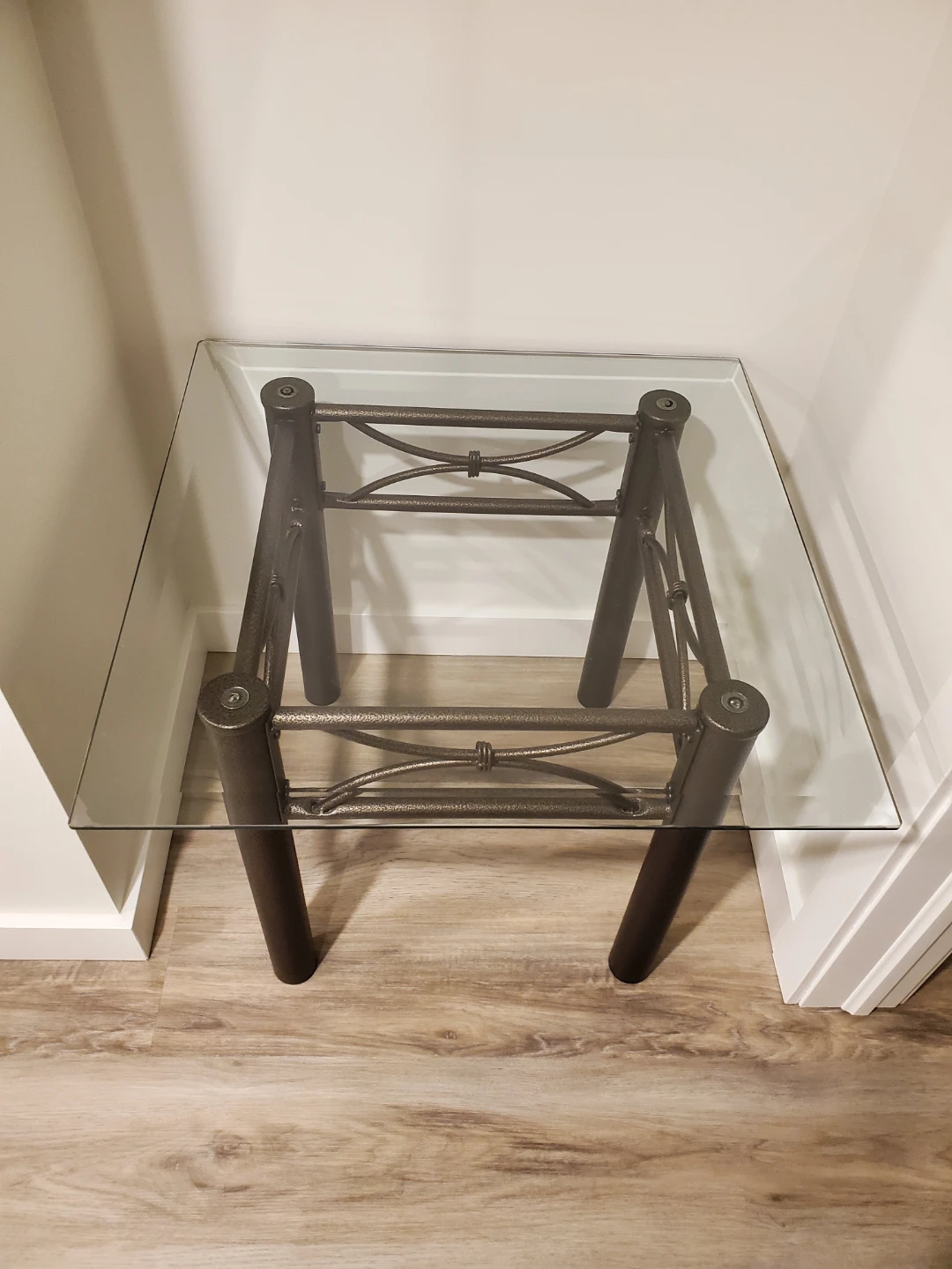 Glass Top Tables with Metal Frame (Set of 2) - photo 4