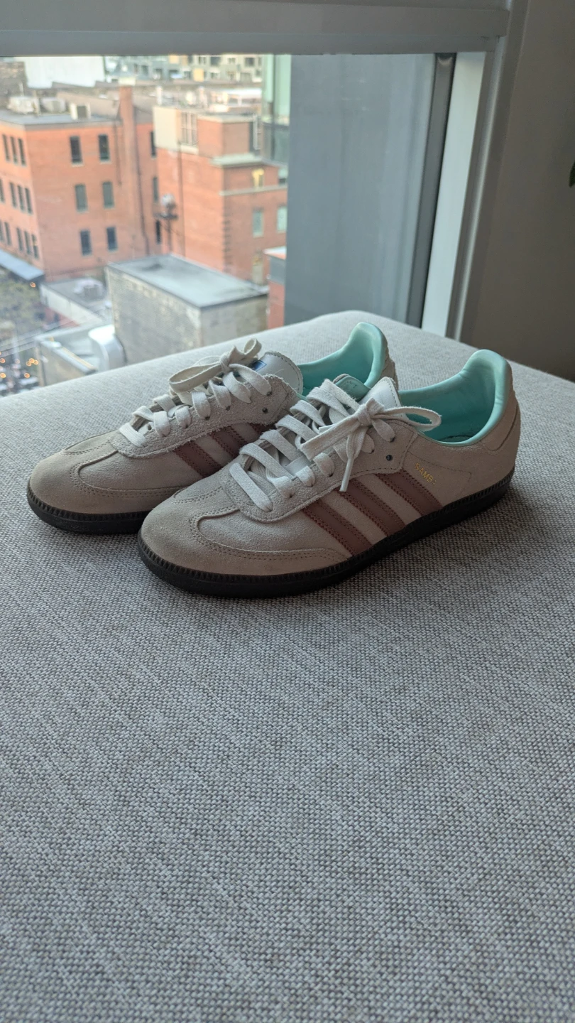 Adidas Samba OG Shoes Beige/Pink Size M6 / W7.5 - photo 2
