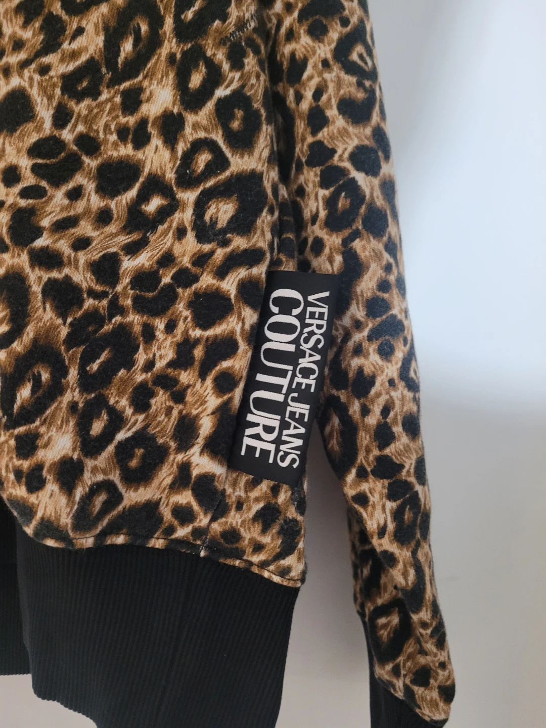 Versace Jeans Couture Leopard Logo Sweater - Women's XL - photo 2
