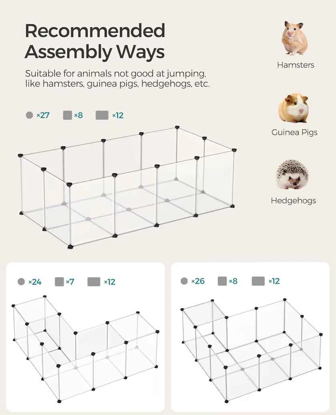 Songmics pet playpen 10sq ft - photo 2