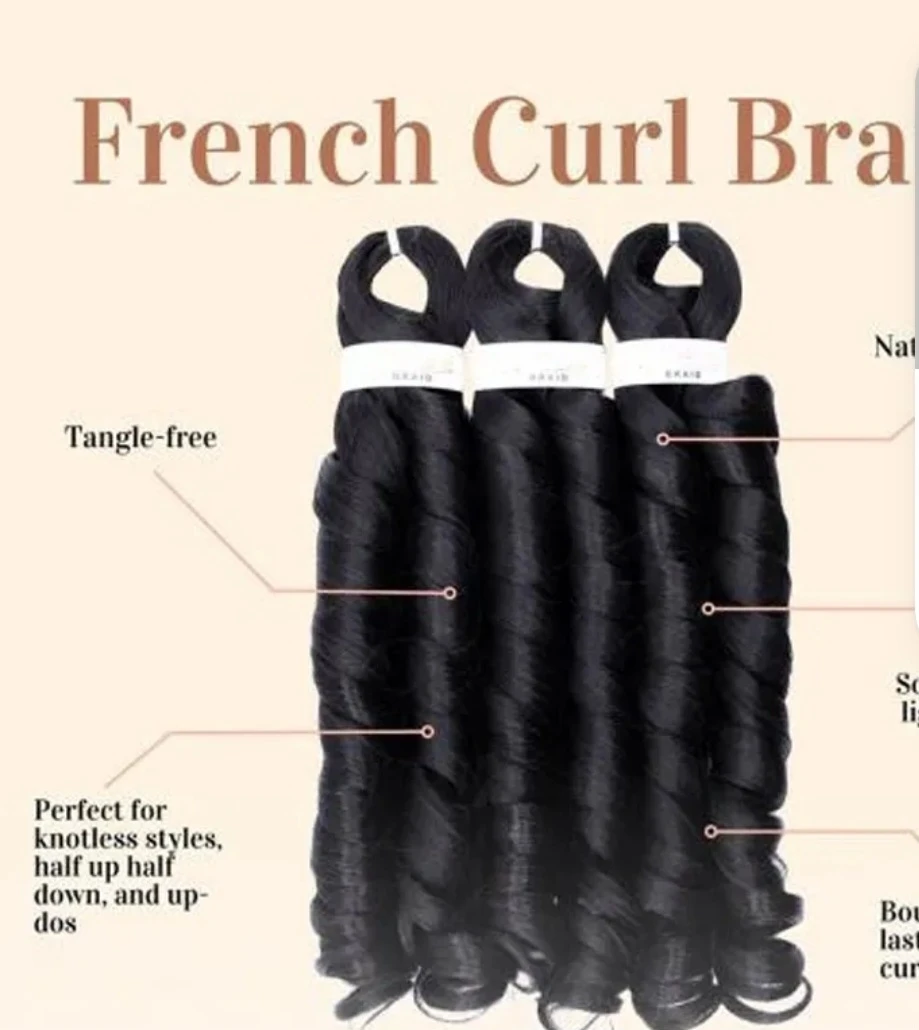 Freetress 3X French Curl Braiding Hair - photo 4
