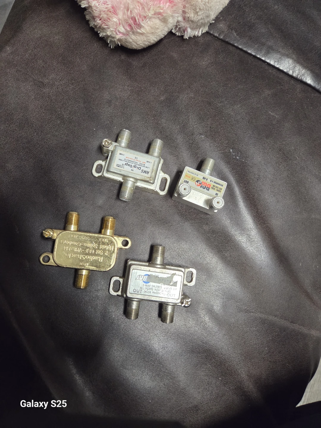 Assorted TV Signal Splitters - RadioShack, RMS, AVI
