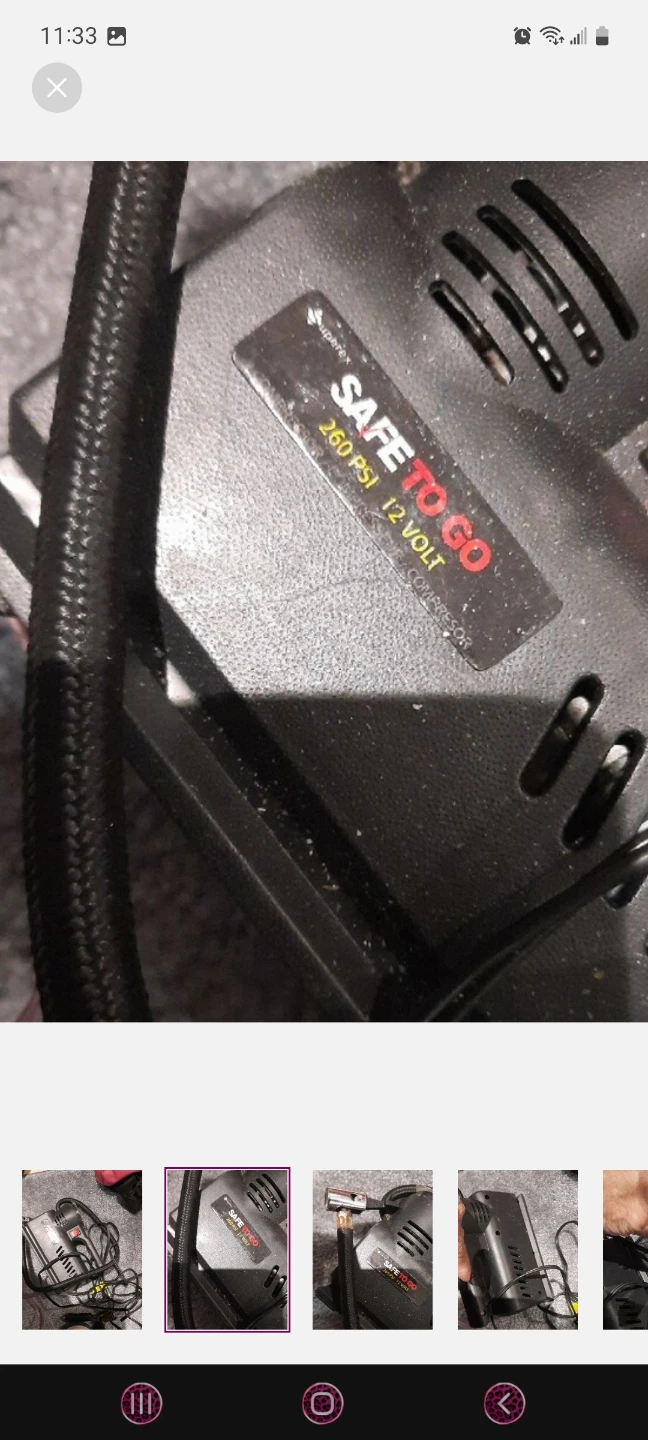 Care tire Air compressor portable 260PSI 12VOLT - photo 3