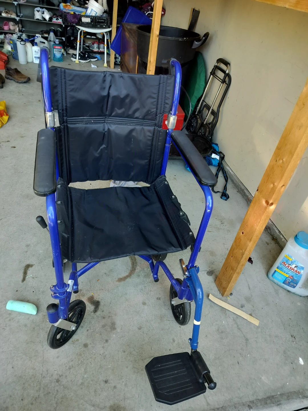 Medline Transport Wheelchair - Blue - photo 3