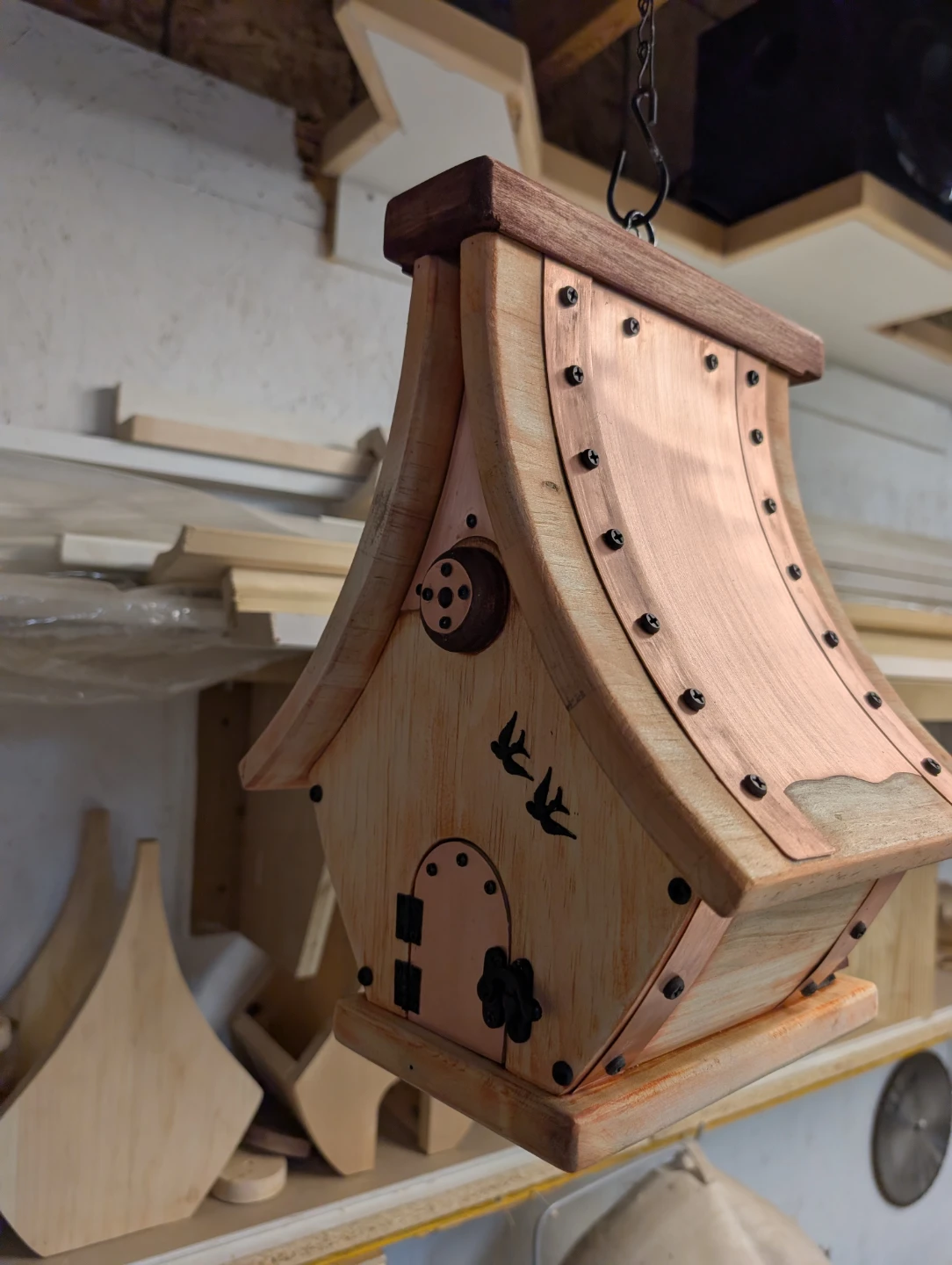 Unique Decorative Birdhouse with Tree Design - photo 2