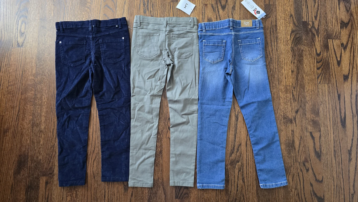 BNWT Bundle of 3 Girl's Pants slim 8Y - photo 2