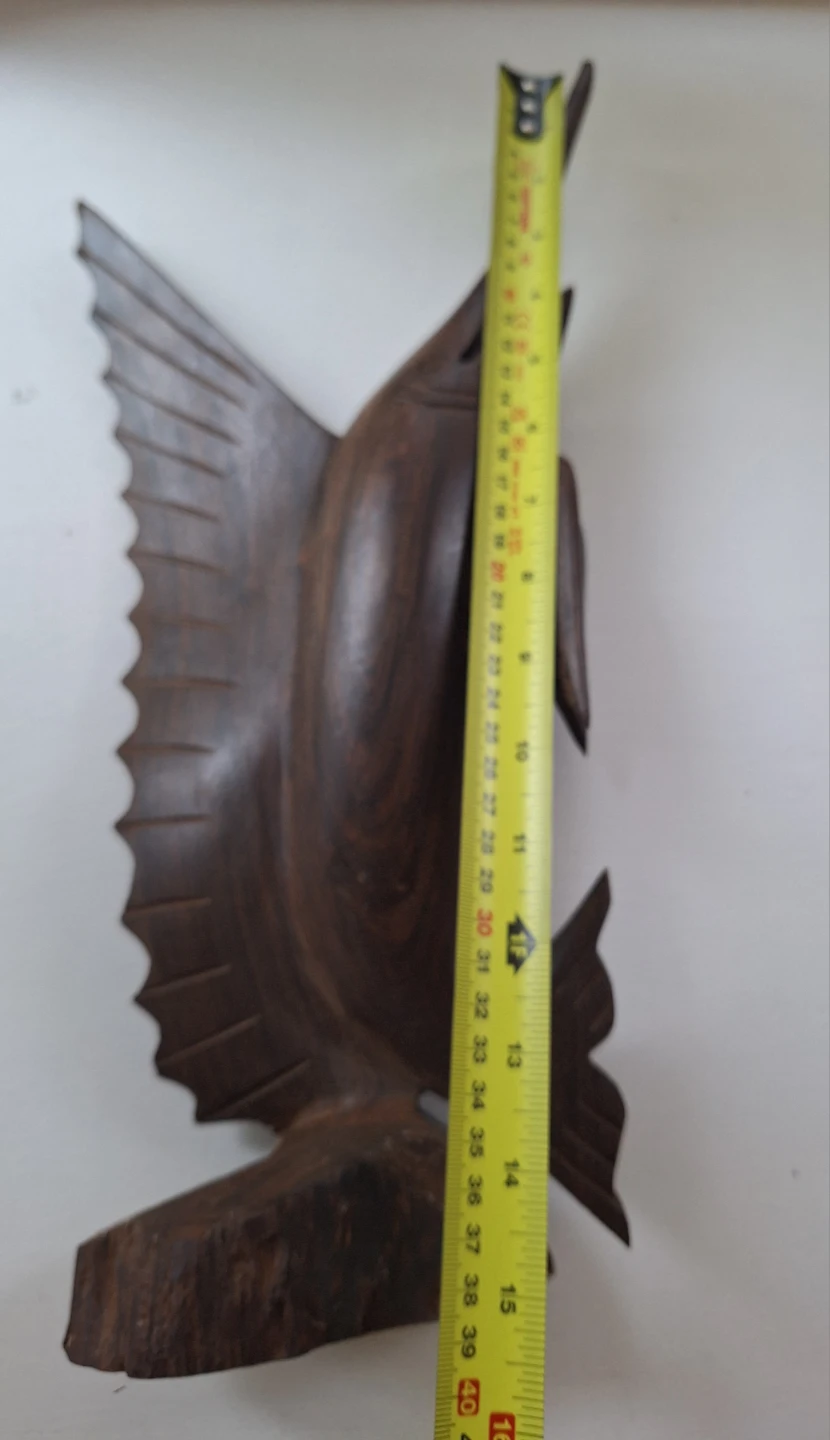 Handcarved Ironwood Sailfish Swordfish Sculpture - photo 3