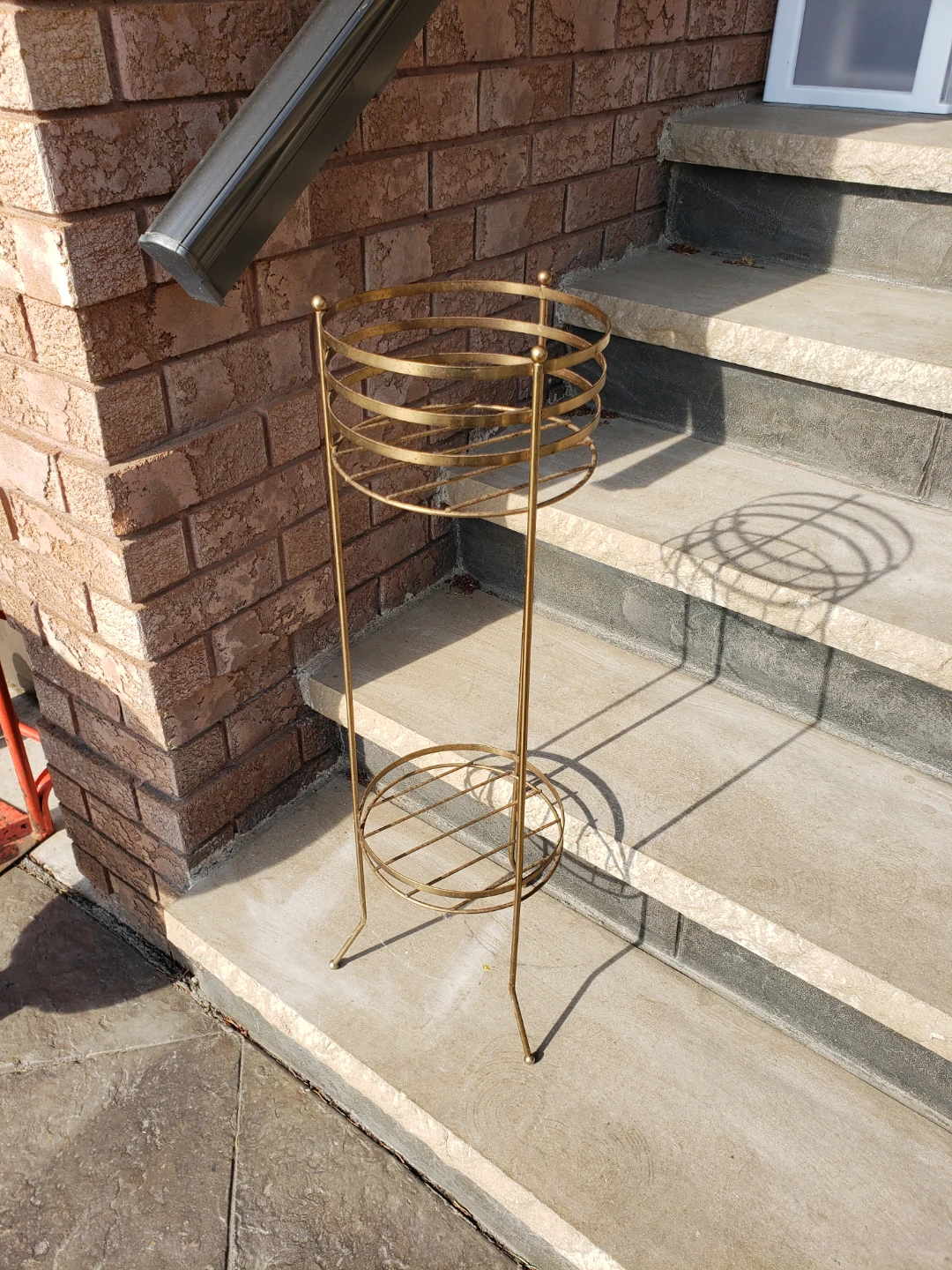Gold Metal 2-Tier Plant Stand
