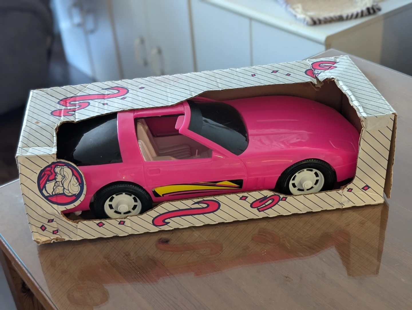 Vintage Pink Corvette Toy Car (Barbie Car) - photo 2