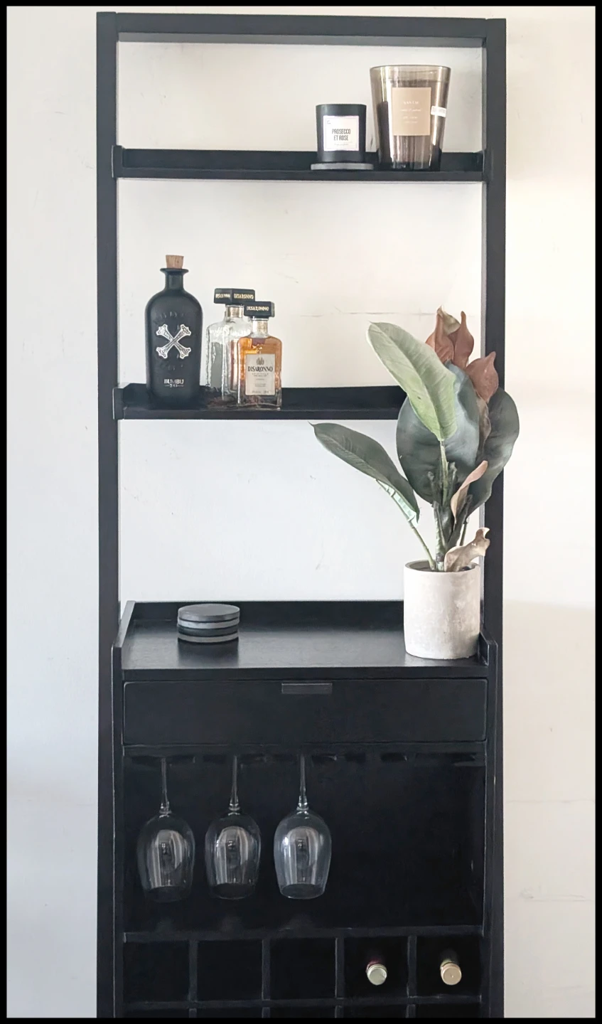 Crate and Barrel leaning bar