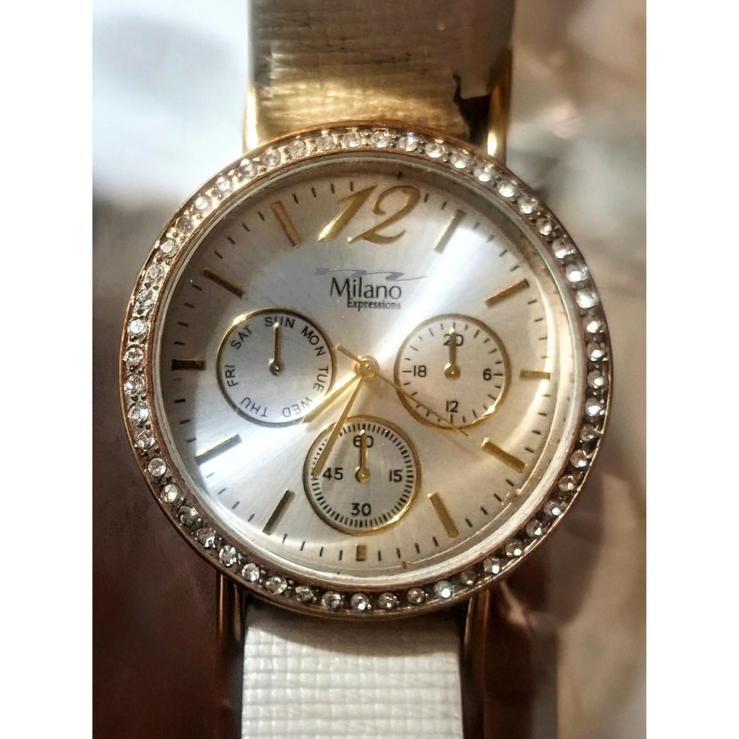 Milano Expressions gold-tone women's watch