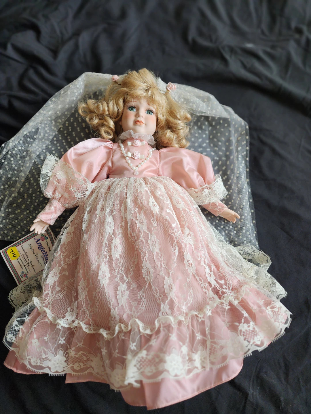 Original Angelina Visconti Collection Porcelain Doll - photo 3