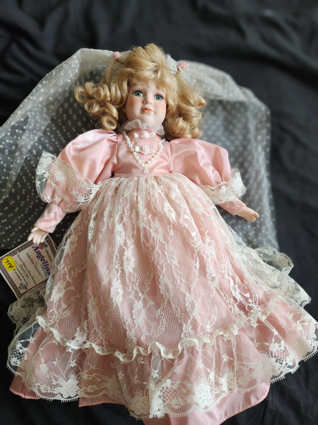 Original Angelina Visconti Collection Porcelain Doll - photo 4