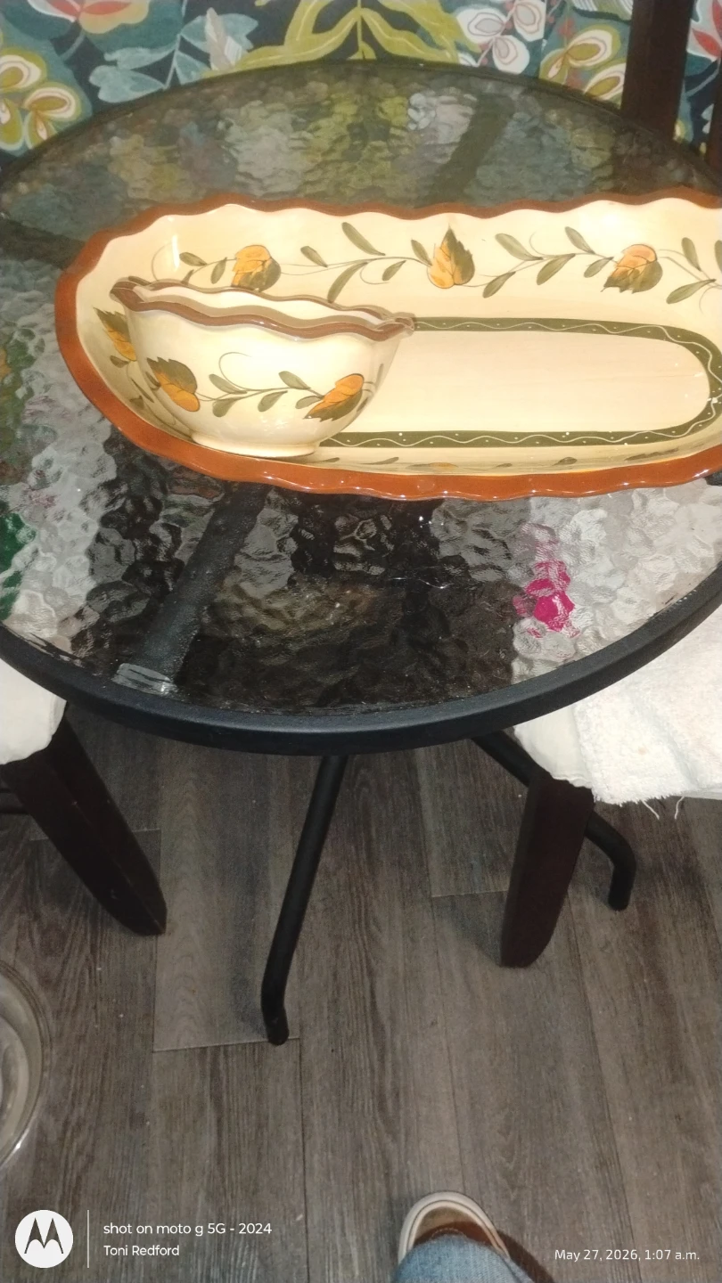 Ceramic Chip and Dip Platter