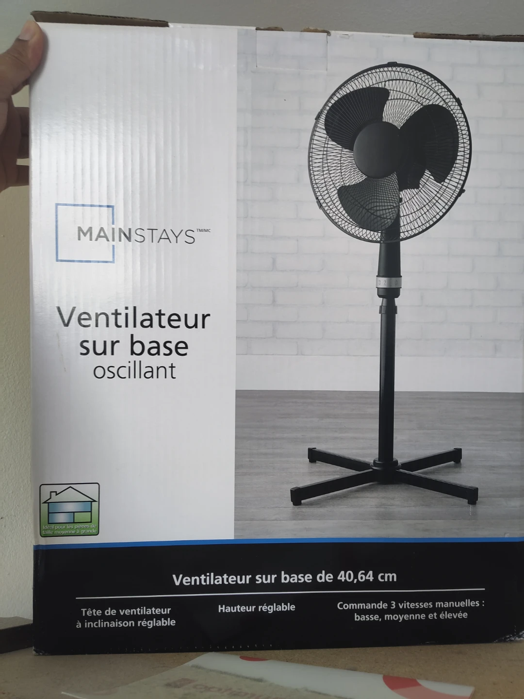 Mainstays Oscillating Pedestal Fan - photo 2