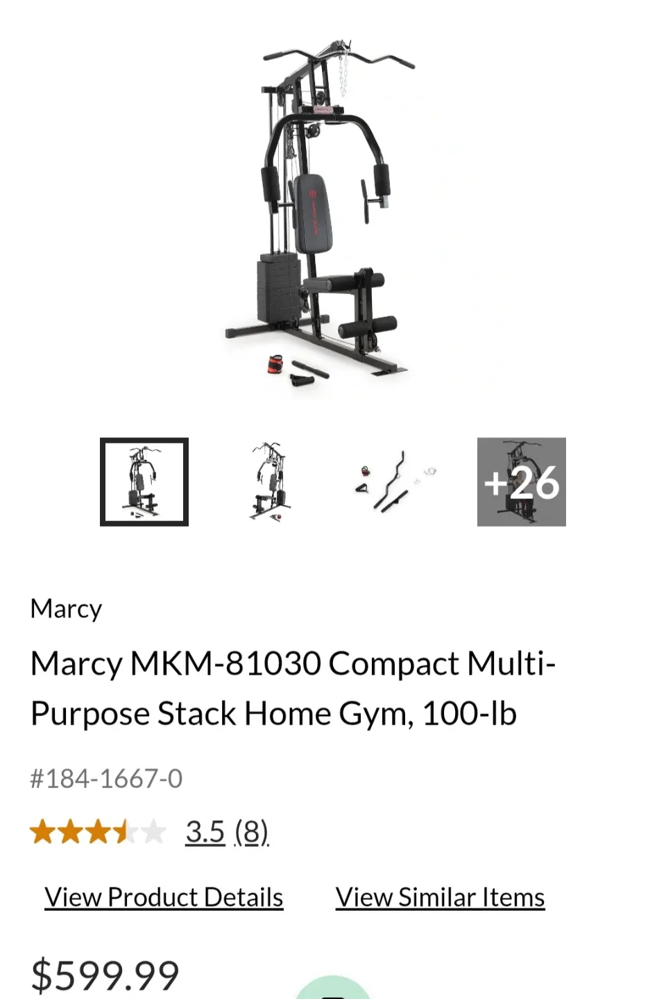 Marcy 100lb Stack Home Gym | MKM-81030 - photo 2